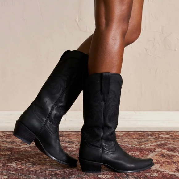 Tecovas Shoes - Tecovas The Annie Boot Midnight Cowhide | Women’s 9B Classic Fit